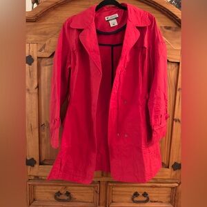 Columbia Women's Bright Red Trench Coat